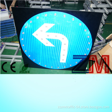 Aluminum LED Solar Powered Traffic Sign / Solar Sign Board / Traffic Arrow Sign